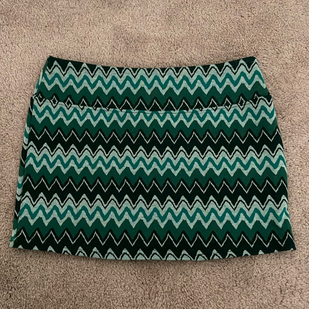 Urban outfitters green mini skirt